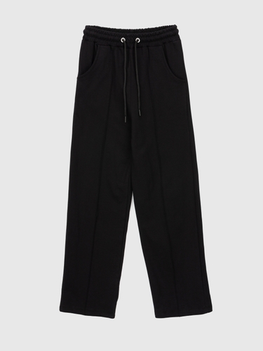 Фото Спортивні штани однотонні прямі для дівчинки Тімі 41130 164 см Чорний (2000990540751D)