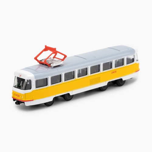 Іграшка Трамвай АВТОПРОМ 6411ABD Біло-жовтий (2000989884408)