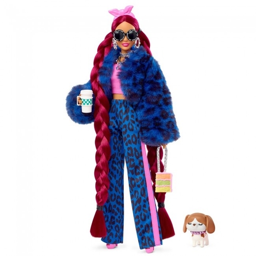 Фото Лялька Barbie у синьому леопардовому костюмі HHN09 Різнокольоровий (2000990203380)