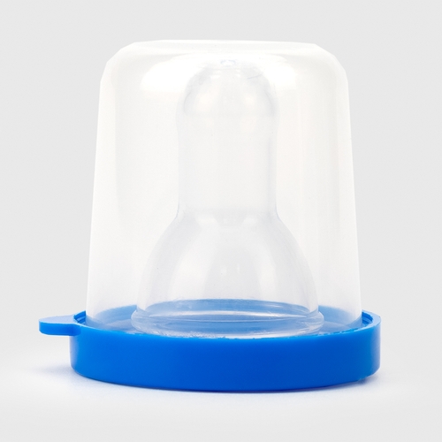 Фото Соска силиконовая круглая Lindo Pk 051/M для бутылочек со стандартным горлом Синий (2000990122469)
