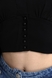 Блуза однотонная женская Wasso 311 L Черный (2000989492740D) Фото 6 из 17