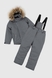 Комбінезон для хлопчика Snowgenius H38-08 куртка + штани на шлейках 116 см Сірий (2000989630807W) Фото 15 з 32