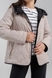 Куртка однотонная женская 903 46 Черно-бежевый (2000990318299D) Фото 5 из 28