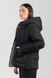 Куртка однотонна жіноча 903 52 Чорно-бежевий (2000990318329D) Фото 9 з 28