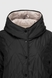 Куртка однотонная женская 903 46 Черно-бежевый (2000990318299D) Фото 19 из 28