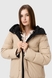 Куртка зимова жіноча Towmy 3688 S Чорно-бежевий (2000989856412W) Фото 11 з 30