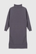 Сукня однотонна жіноча 2342-K M Сірий (2000990117076D) Фото 11 з 15