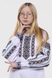 Сорочка з вишивкою для дівчинки ОЛЕКСАНДРА №6 140 см Зелений (2000902483411D) Фото 4 з 14