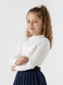Блуза однотонная для девочки Perix 5005 152 см Молочный (2000990479662D) Фото 3 из 11