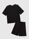 Костюм футболка + шорты однотонный женский M36 44 Черный (2000989668886S) Фото 1 из 9