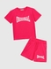 Костюм футболка+шорти для дівчинки Atabey 10527 134 см Малиновий (2000990478559S) Фото 9 з 18