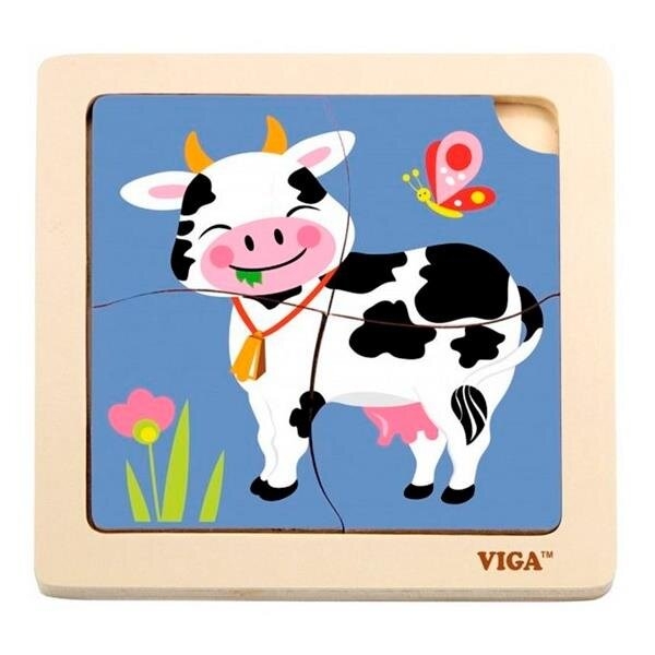 Фото Пазл детский Viga Toys "Корова" (2400687604016)