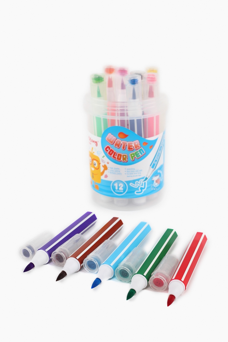 Фото Фломастеры Washable Water Color Pen, 12 цв., В пластиковом тубусе YL201805-12 (6938247147858)
