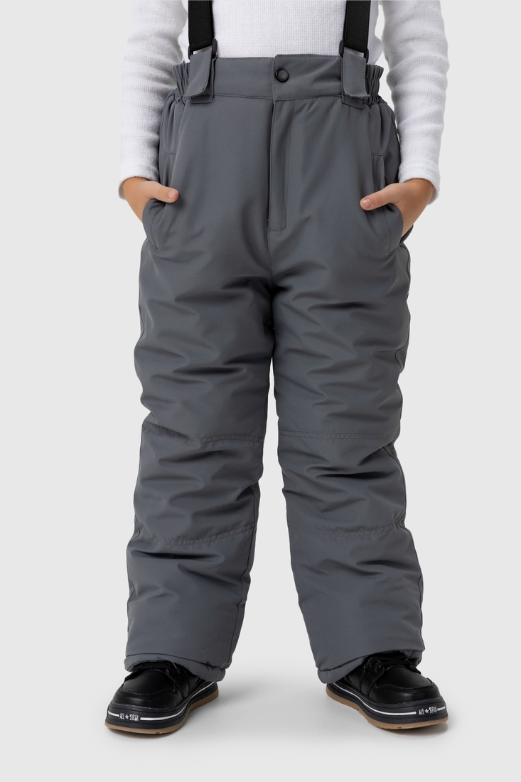 Фото Комбинезон для мальчика Snowgenius H38-08 куртка + штаны на шлейках 116 см Серый (2000989630807W)