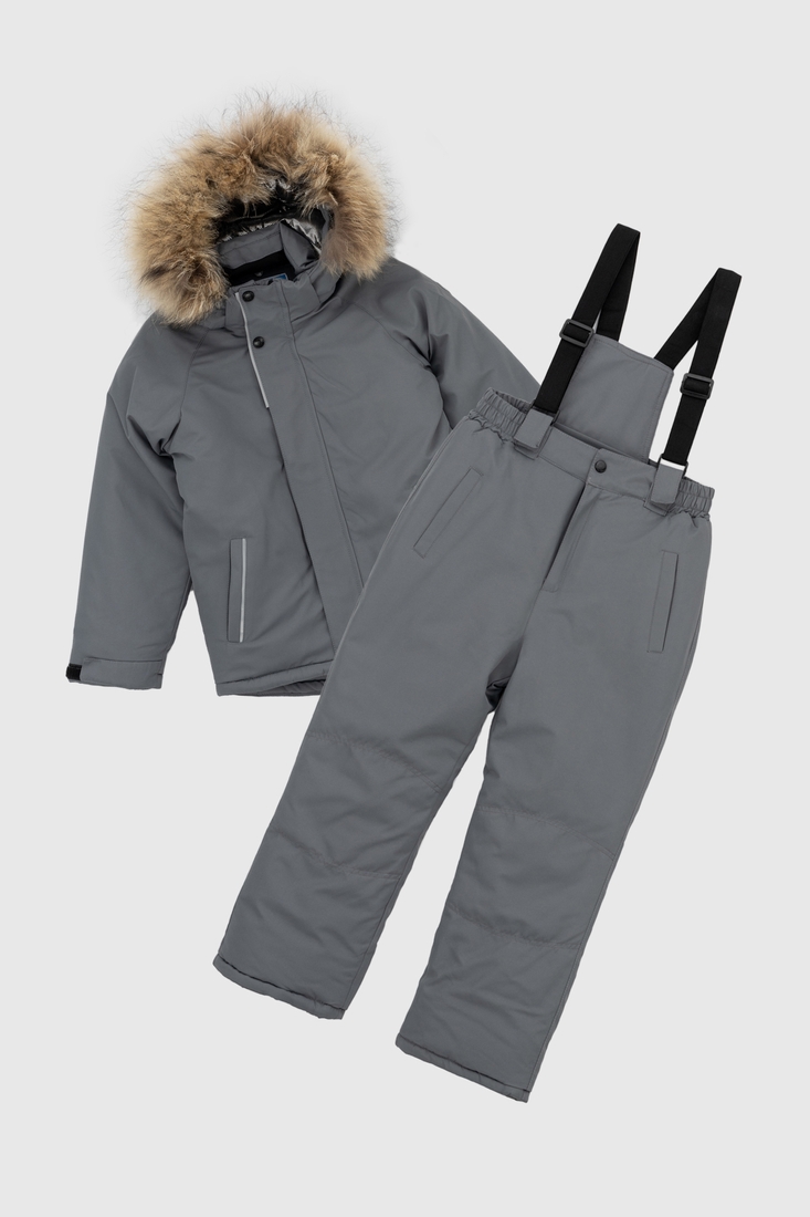 Фото Комбінезон для хлопчика Snowgenius H38-08 куртка + штани на шлейках 116 см Сірий (2000989630807W)