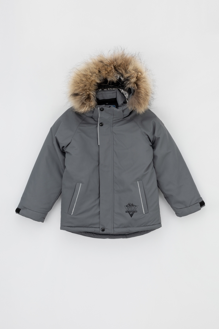Фото Комбинезон для мальчика Snowgenius H38-08 куртка + штаны на шлейках 116 см Серый (2000989630807W)
