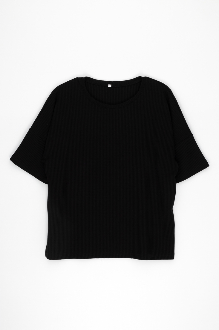Фото Костюм футболка + шорти однотонний жіночий M36 52 Чорний (2000989668923S)