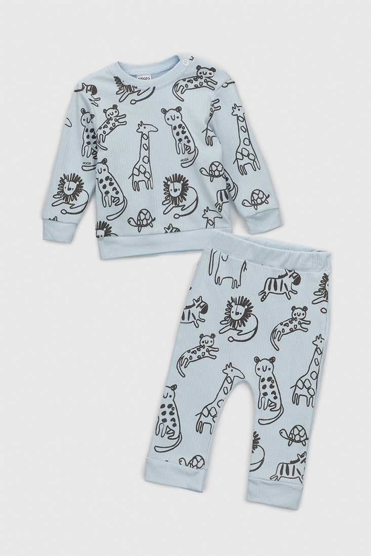 Фото Костюм (світшот+штани) для хлопчика Baby Show 0004 68 см Блакитний (2000990338594D)