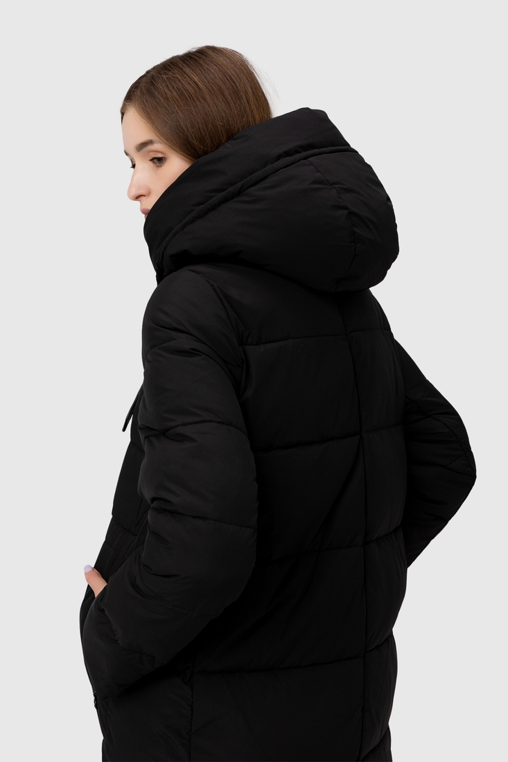 Фото Куртка зимова жіноча Towmy 3688 S Чорно-бежевий (2000989856412W)