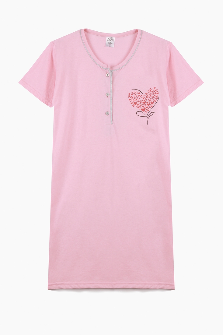 Фото Ночная рубашка женская Cotton more 50628 2XL Розовый (2000989515814A)