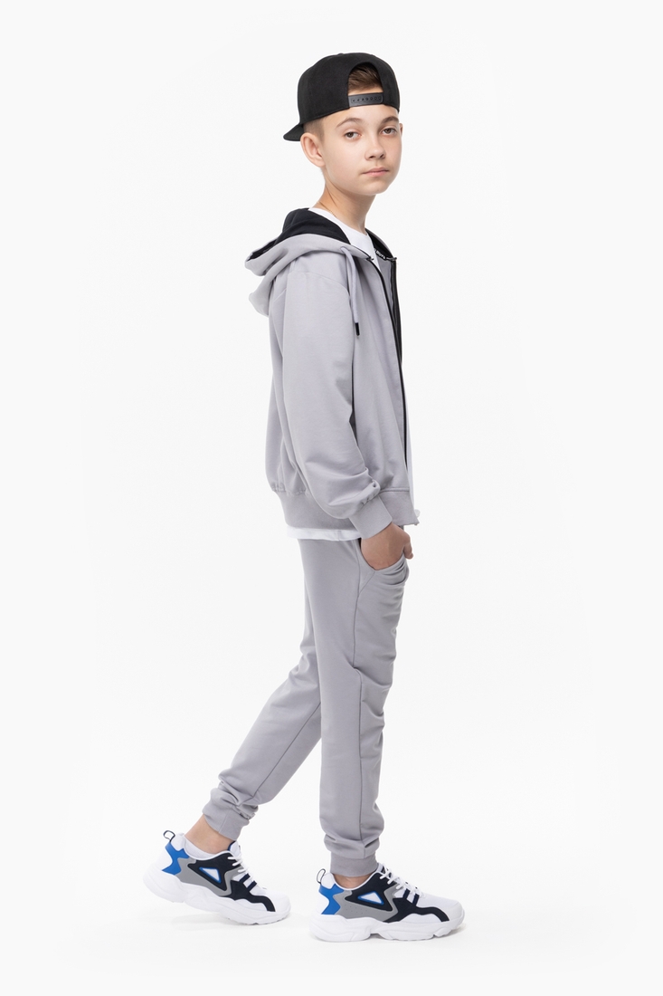 Фото Спортивний костюм для хлопчика MAGO 24-4026 кофта + штани 152 см Світло-сірий (2000989768845D)
