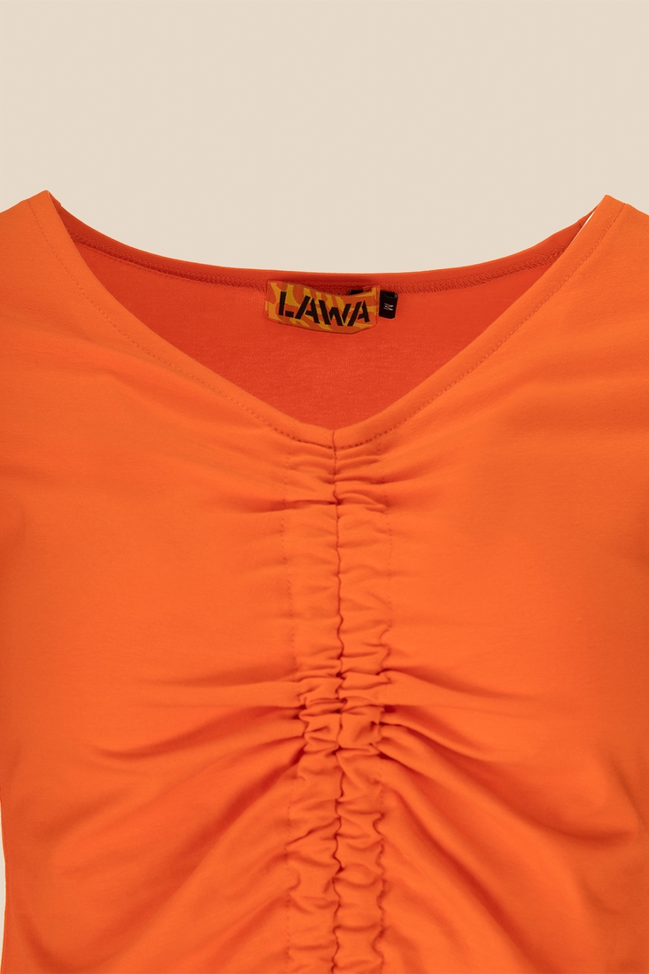 Фото Топ однотонний жіночий LAWA WTC02312 2XL Помаранчевий (2000990424808S)(LW)