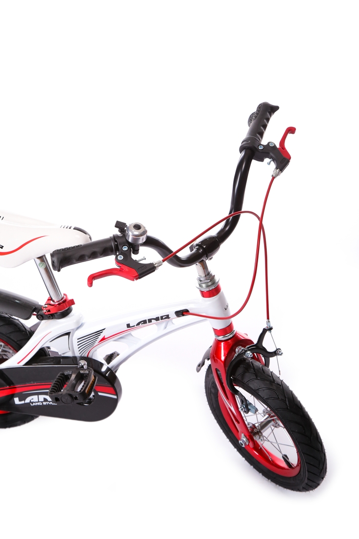 Фото Велосипед (магниевый сплав), 12 радиус Lanq YYI1026010 Бело-Красный (2000903303633)