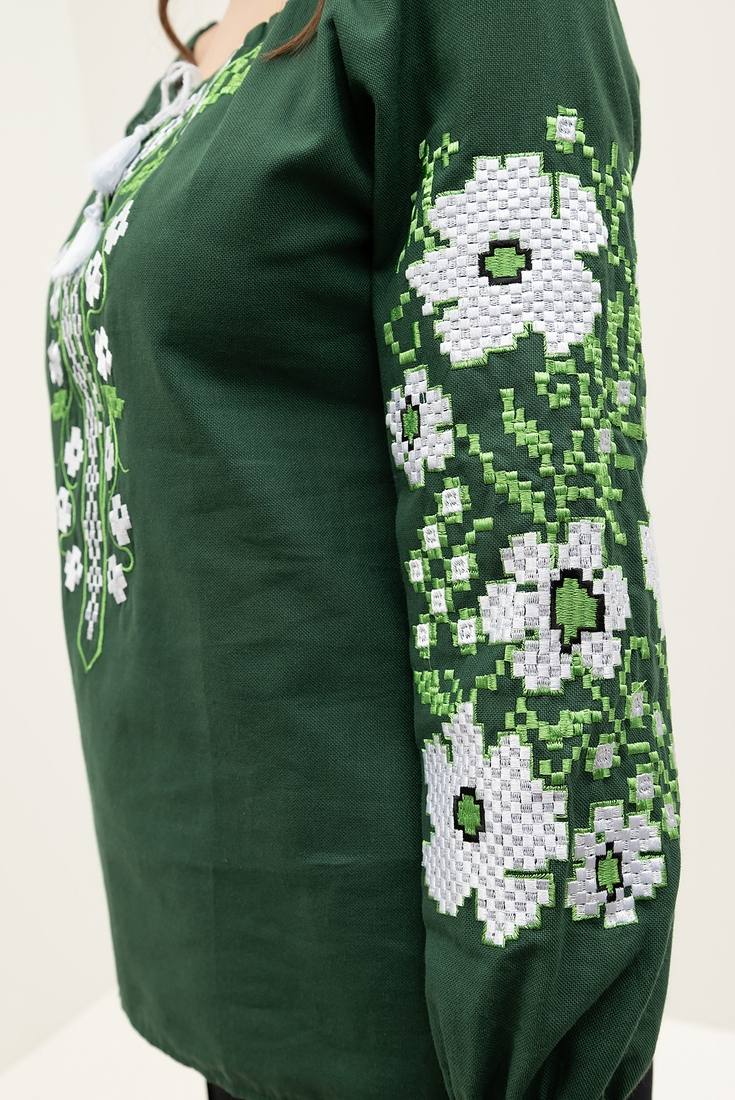 Фото Рубашка с вышивкой Galychanka ВЖ450 S Зеленый (2000904709960A)