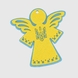 Декор из фетра "Ангел " ДФ-33 Желто-голубой (2252536951013)(NY) Фото 2 из 3
