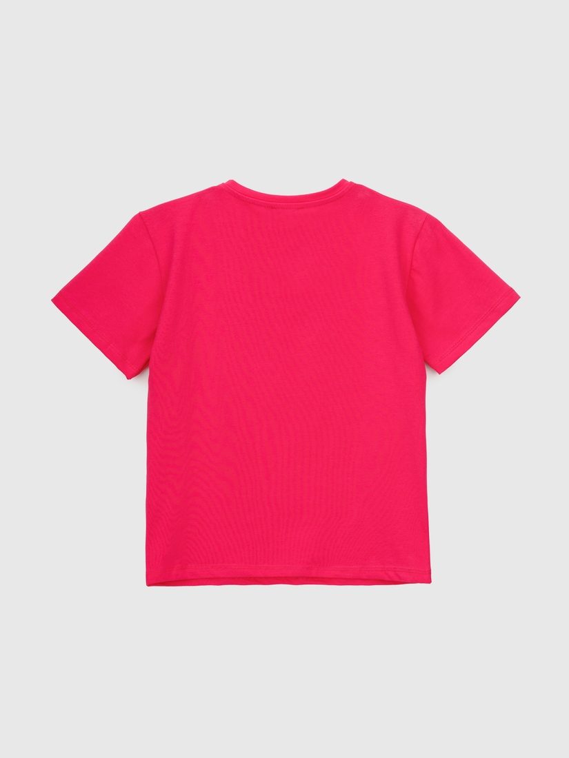 Фото Костюм футболка+шорты для девочки Atabey 10527 134 см Малиновый (2000990478559S)