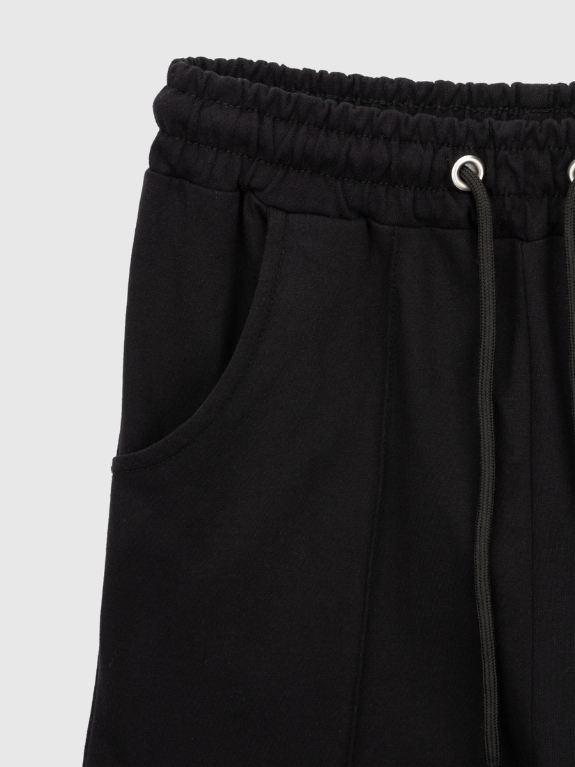 Фото Спортивные штаны однотонные прямые для девочки Тими 41130 164 см Черный (2000990540751D)