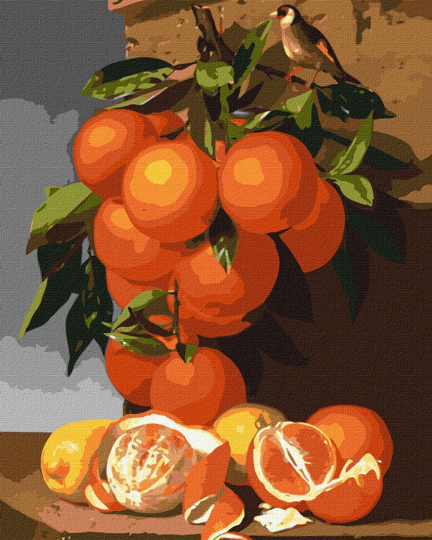 Фото Набір для розпису по номерах. "Апельсини та лимони" 40х50см KHO5651 (4823104337492)