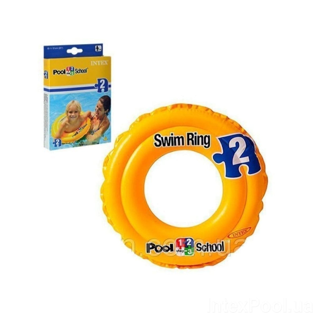 Фото Надувний круг «Pool School» Intex (58231) (2071190400909)