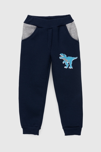Фото Спортивні штани однотонні для хлопчика Baby Show 18120 110 см Темно-синій (2000990182449W)