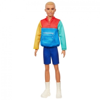 Лялька Кен "Модник" у світшоті в стилі печворк Barbie (GRB88) (887961900385)