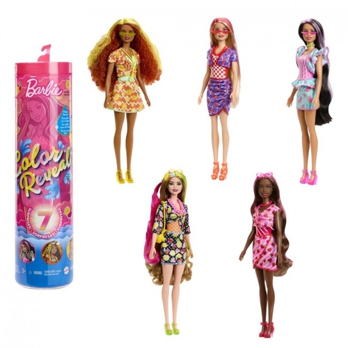 Фото Лялька сюрприз "Кольорове перевтілення" Barbie серія "Фруктовий сюрприз" HJX49 (194735097517)