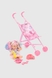 Іграшка Коляска тростинка HX830-3/4 Рожевий (2000990644510) Фото 1 з 6
