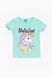 Костюм для дівчинки Baby Show 16244 футболка + шорти 110 см М'ятний (2000989658207S) Фото 2 з 8