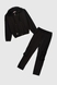 Костюми для дiвчинки (кофта+штани) Viollen 2174 164 см Чорний (2000989978985D) Фото 9 з 20