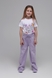 Спортивні штани палаццо для дівчинки Atabey 10010-2 146 см Бузковий (2000989477587D) Фото 6 з 14