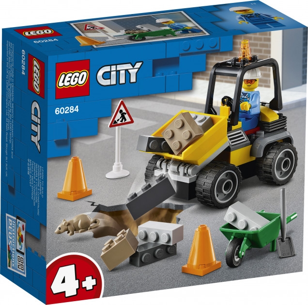 Фото Конструктор LEGO Автомобиль для дорожных работ 60284 (5702016889604)