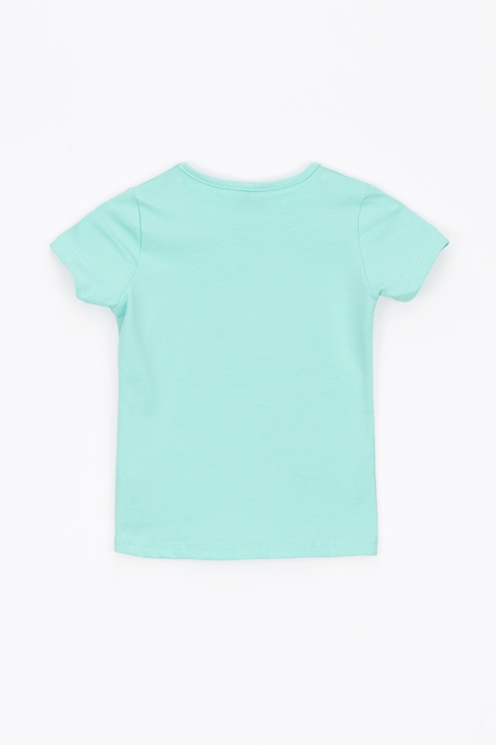 Фото Костюм для дівчинки Baby Show 16244 футболка + шорти 110 см М'ятний (2000989658207S)