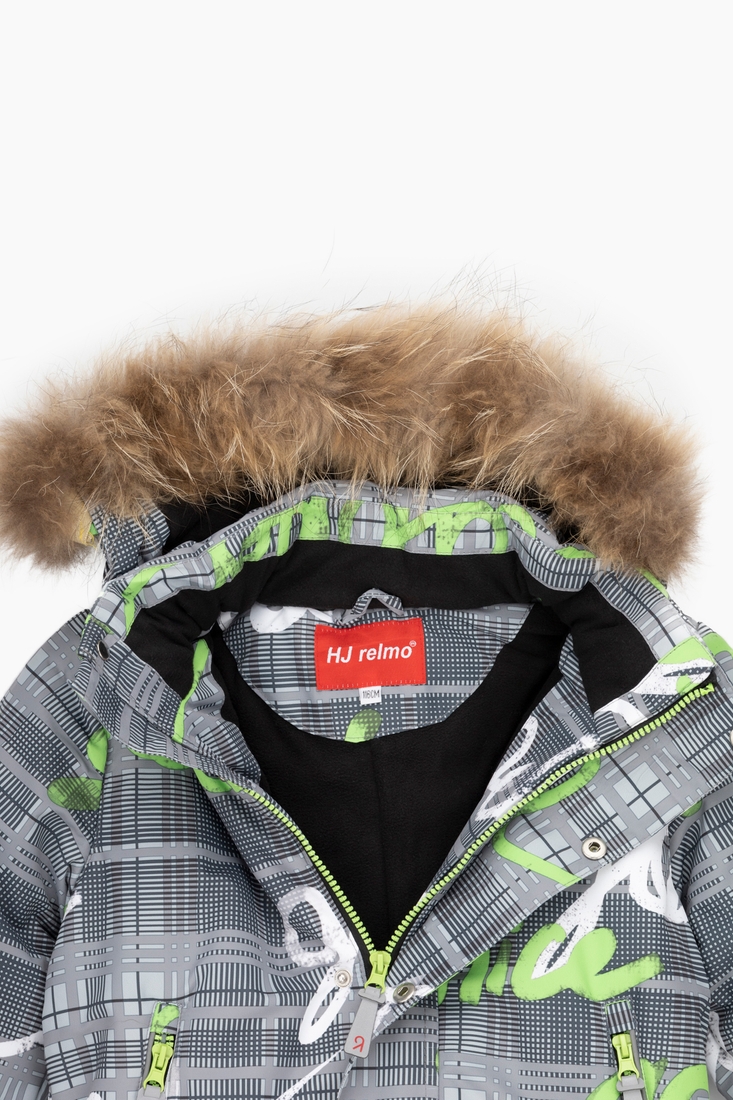 Фото Комбінезон для хлопчика H-100 куртка + штани на шлейках 110 см Сірий (2000989625308W)