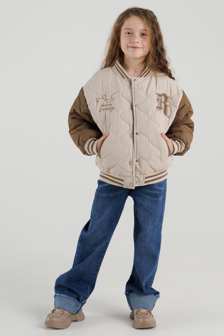 Фото Куртка для дівчинки XZKAMI 55205 128 см Бежевий (2000990255143D)