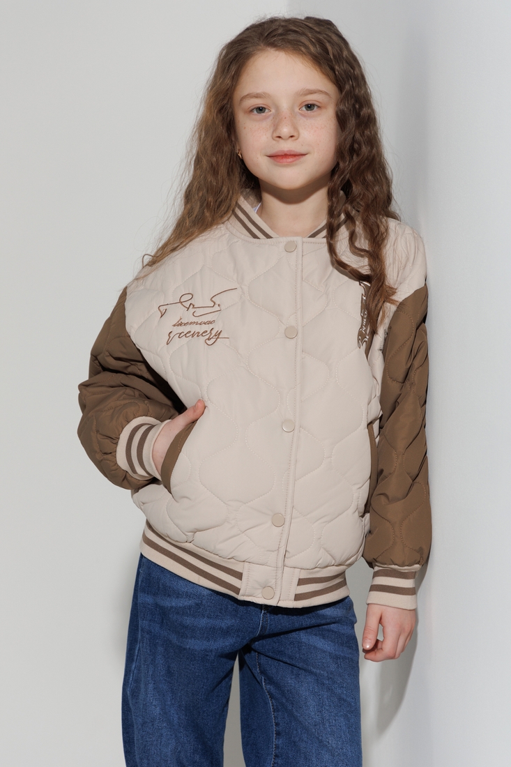 Фото Куртка для девочки XZKAMI 55205 128 см Бежевый (2000990255143D)