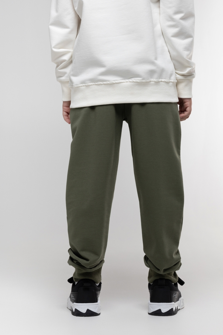 Фото Спортивні штани патріотичні для хлопчика Deniz Герб 140 см Хакі (2000990055972D)