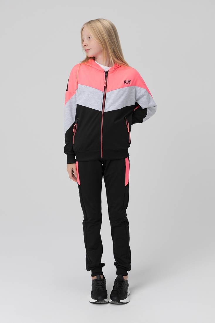 Фото Спортивний костюм для дівчинки S&D 6779 кофта + штани 164 см Малиновий (2000989918110D)