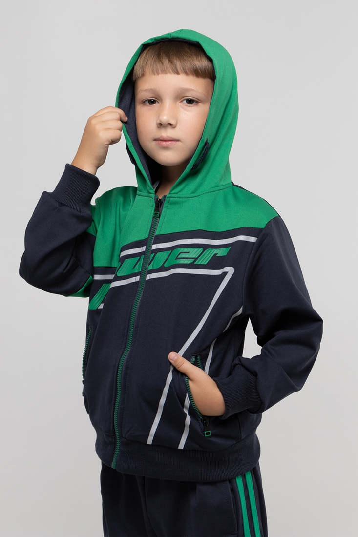 Фото Спортивний костюм для хлопчика S&D XD012 кофта + штани 116 см Зелений (2000989957843D)