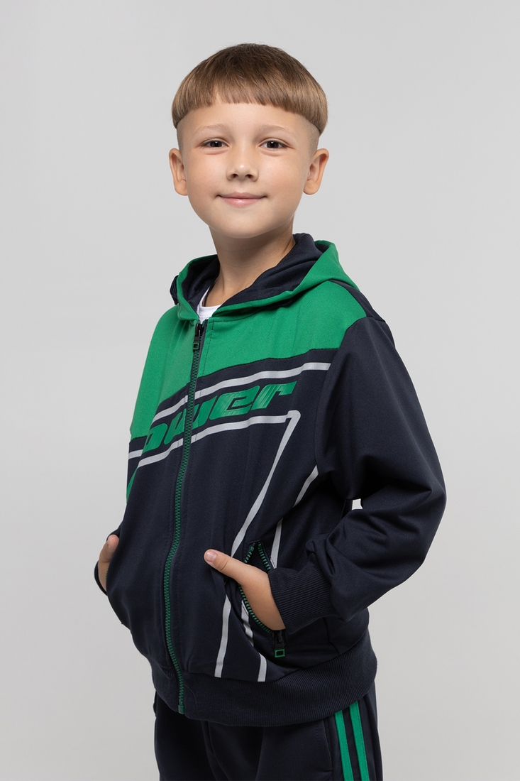 Фото Спортивный костюм для мальчика S&D XD012 кофта + штаны 116 см Зеленый (2000989957843D)