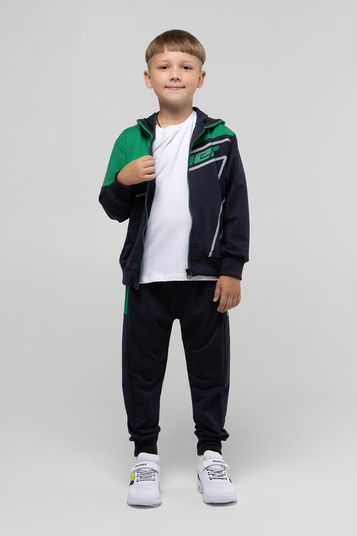 Фото Спортивный костюм для мальчика S&D XD012 кофта + штаны 116 см Зеленый (2000989957843D)